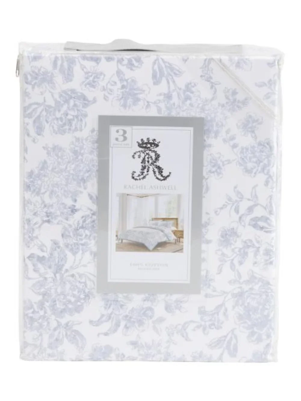 RACHEL ASHWELL Cotton Toile Duvet Cover Set